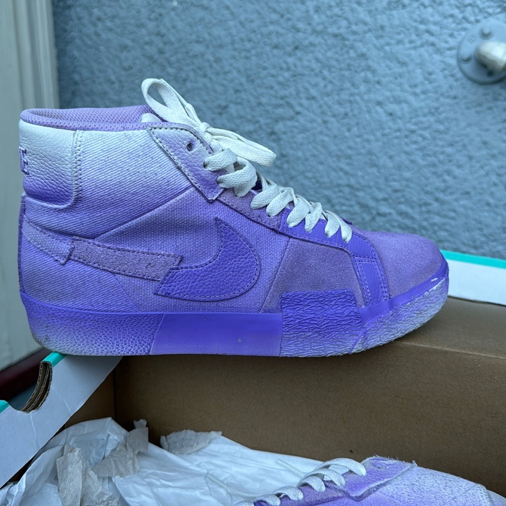 Nike SB Zoom Blazer Mid PRM Lilac Skateboard Hightops